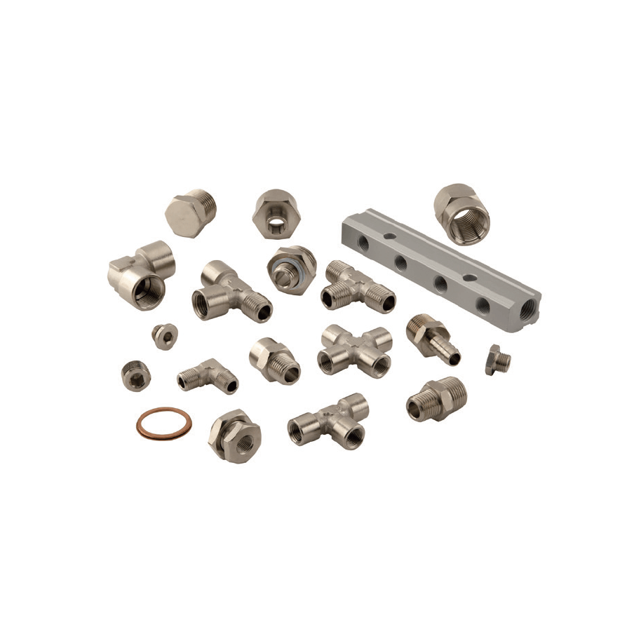  诺冠Norgren,BSP和软管接头,1516系列（黄铜）